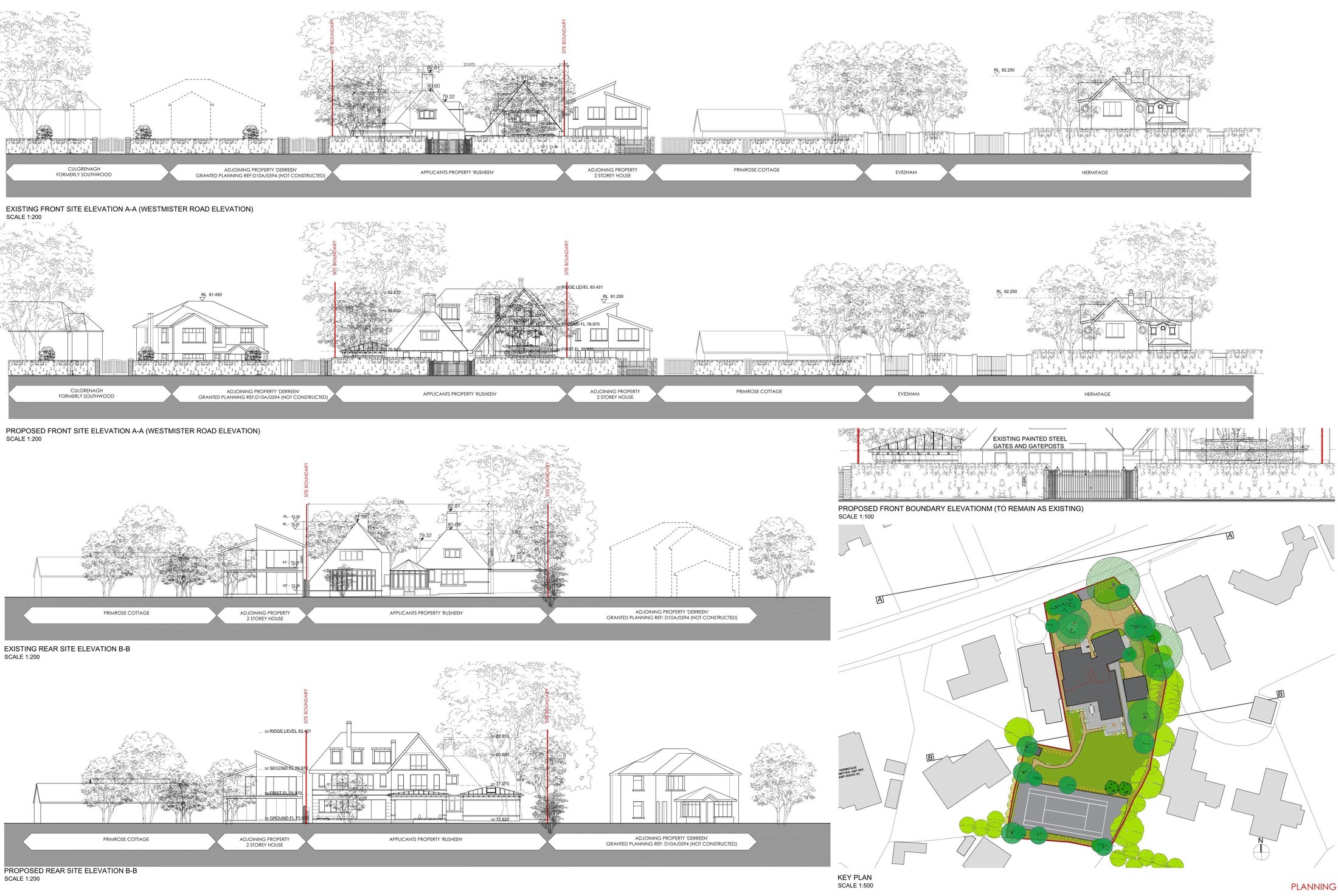 19115 PAH 04-01 Existing & Proposed Contiguous Elevations-1