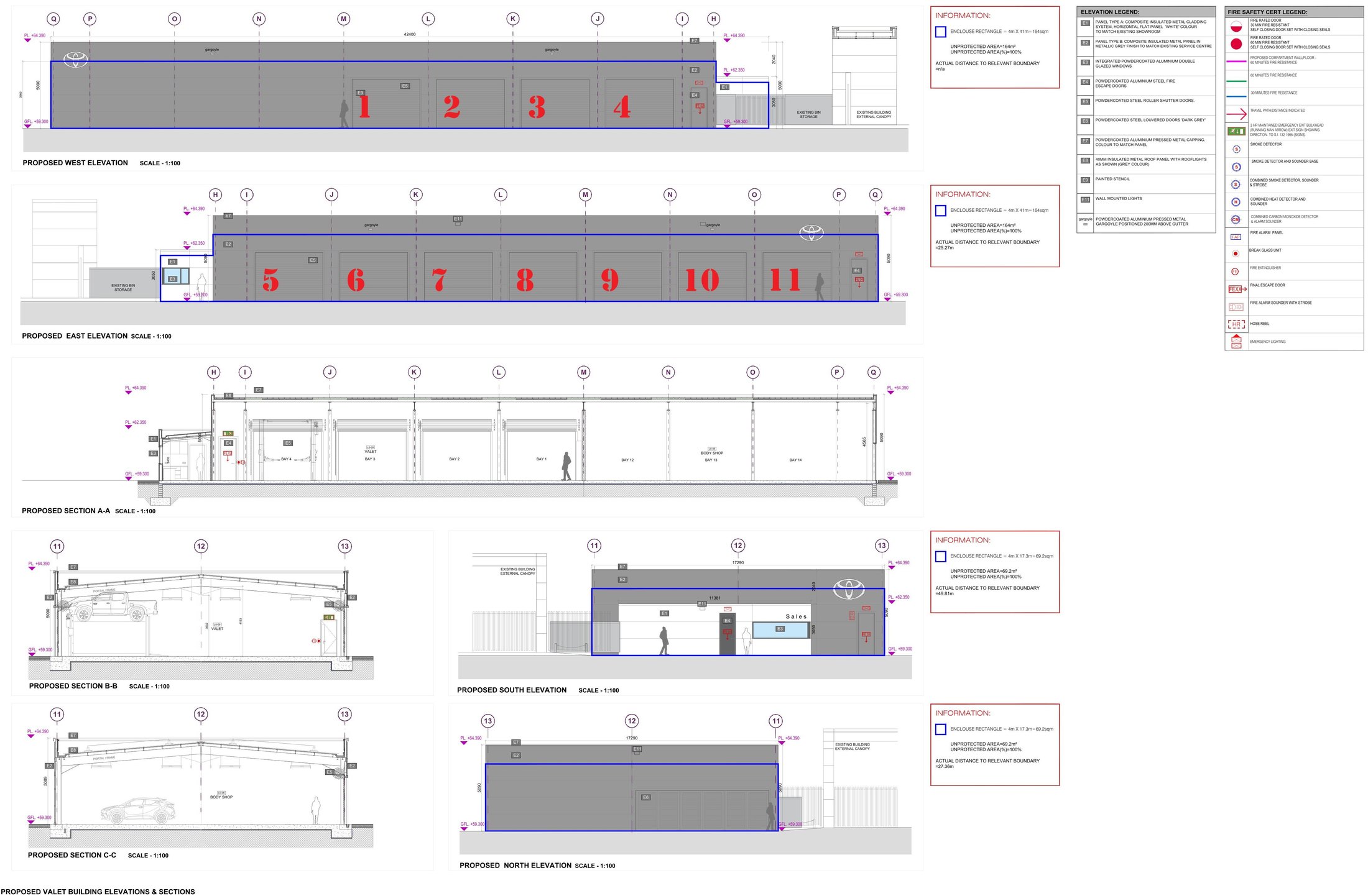 20101_FSC_3-02 Proposed Valet Building Elevations & Sections-1