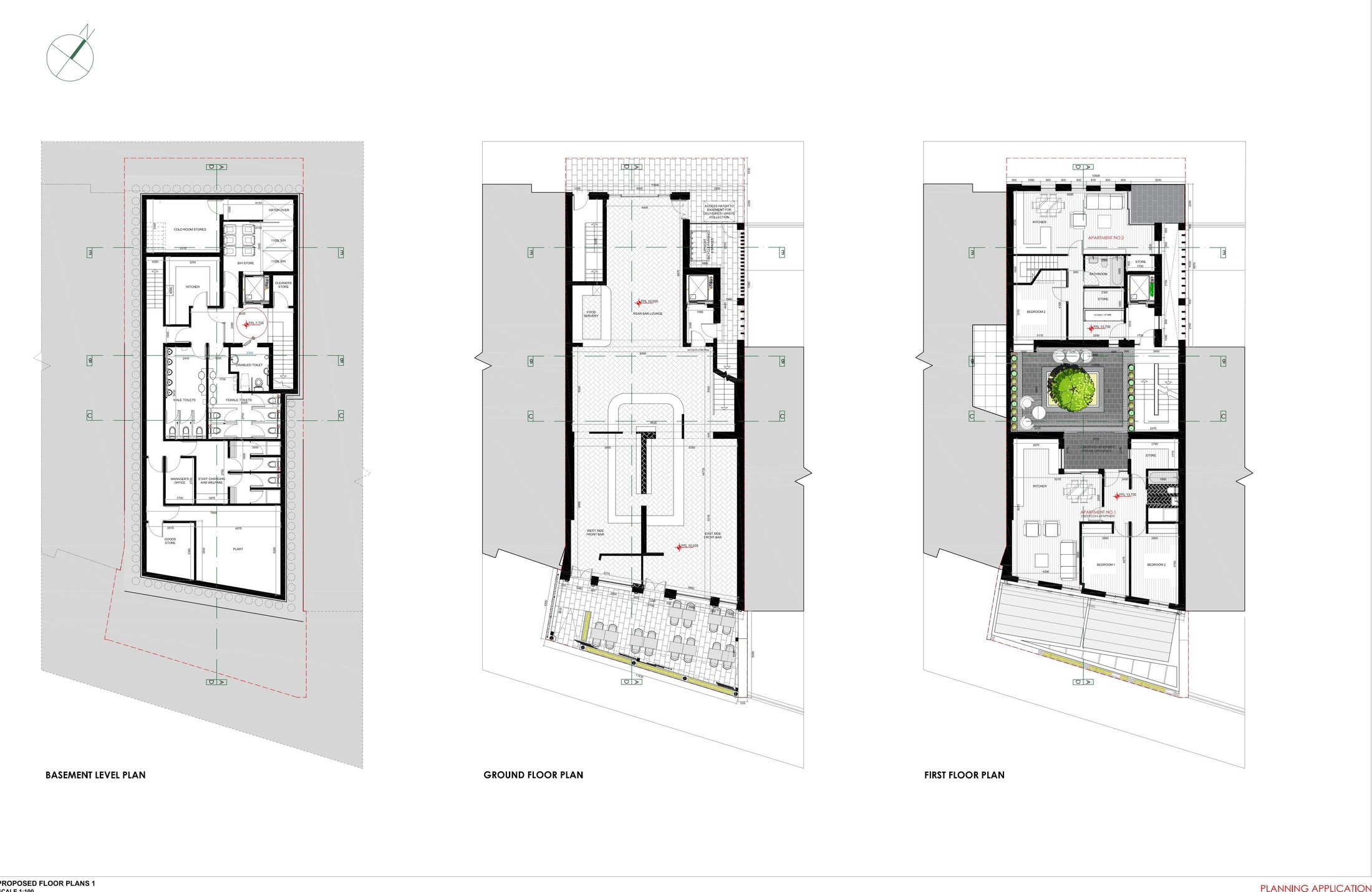21123 03-01 Floor Plans 1 - B G 1-1