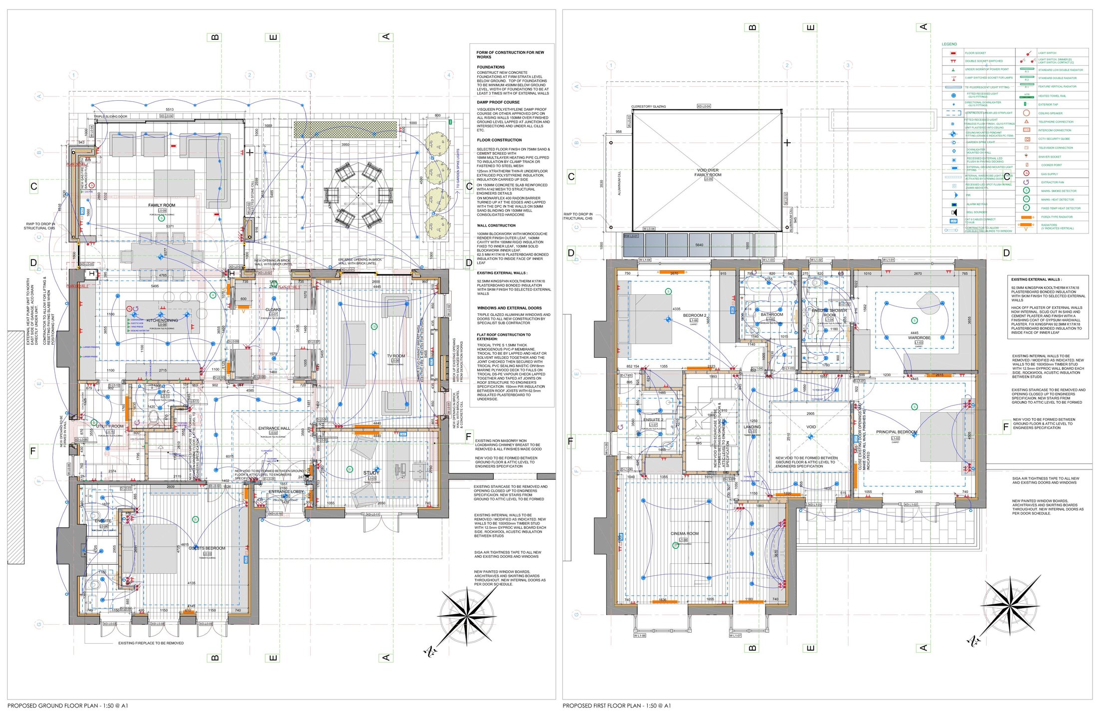 22109_T_03-01 Proposed Ground and first Floor Plans-1