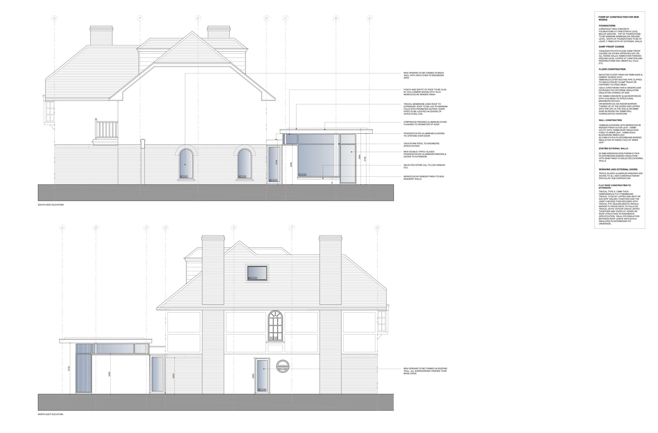 22109_T_03-04 Proposed East and West Elevations-1