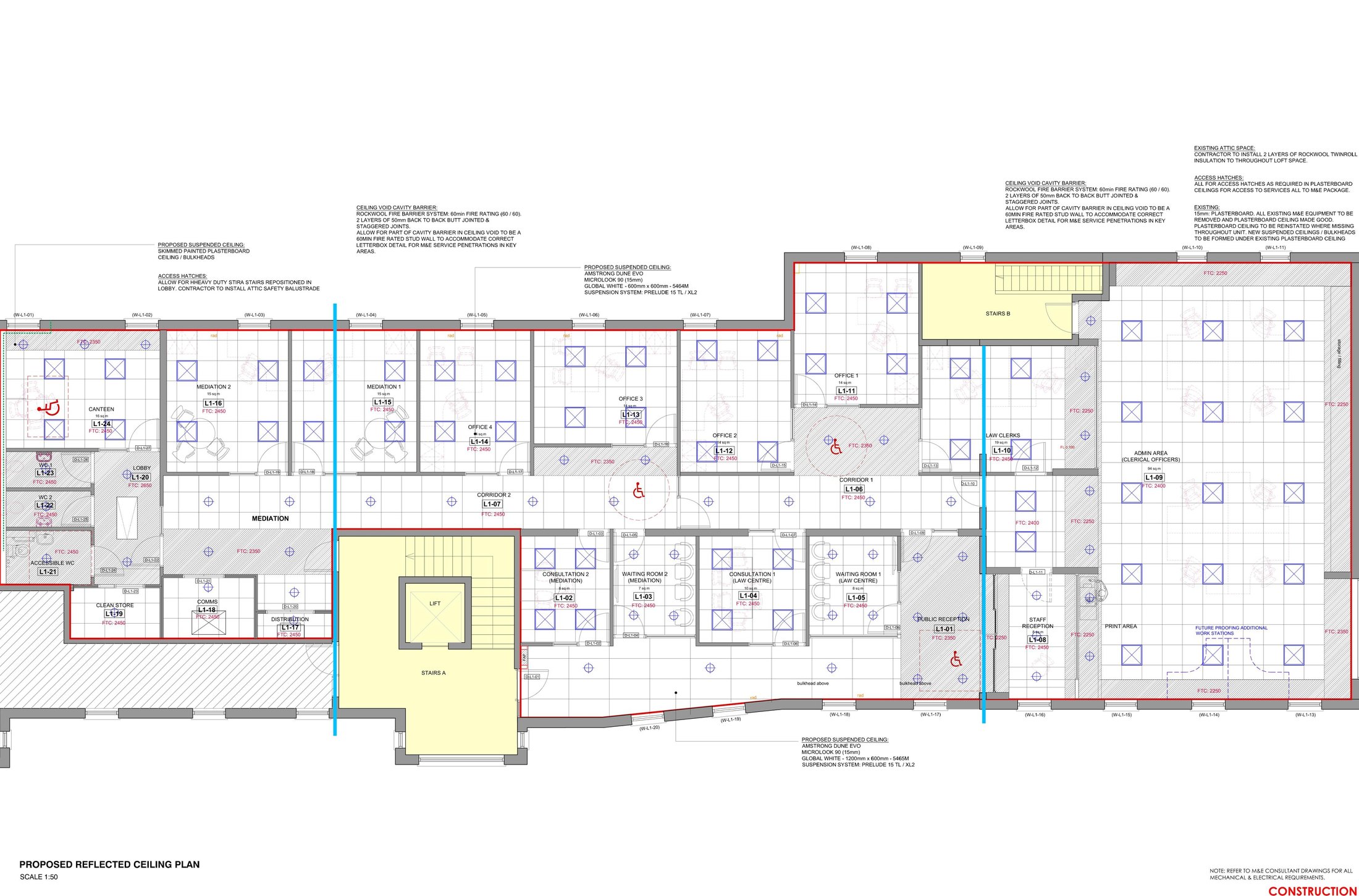 22113_C_05-01 Proposed Reflected Ceiling Plan-1