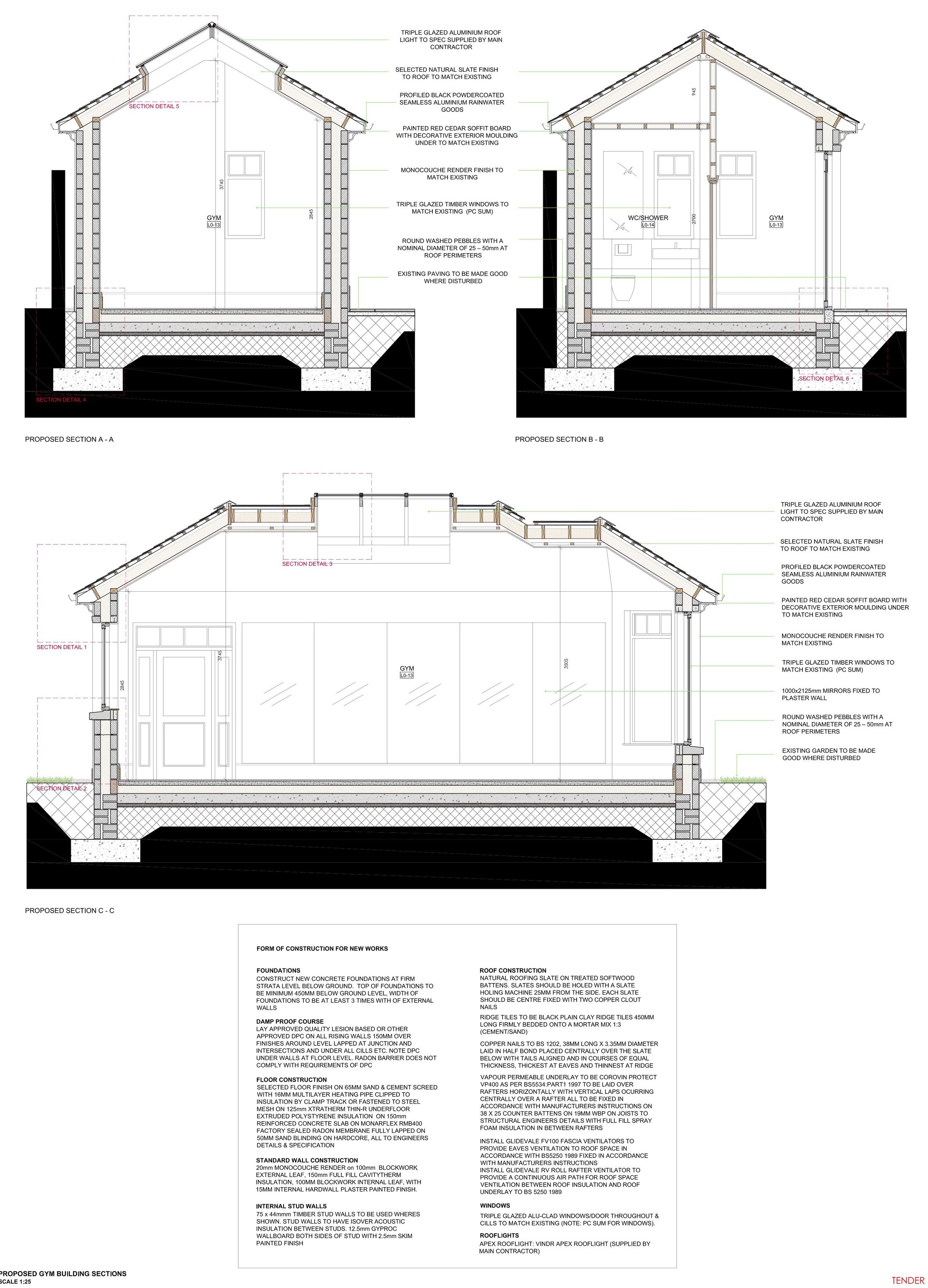 22133 T_03-07 Proposed Gym Building Sections-1