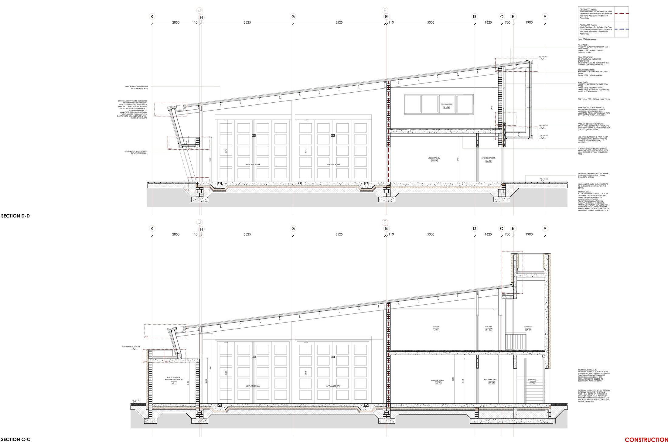 23128-NODE-SB-XX-DR-A-C_03-05 Sections C-C and D-D-1