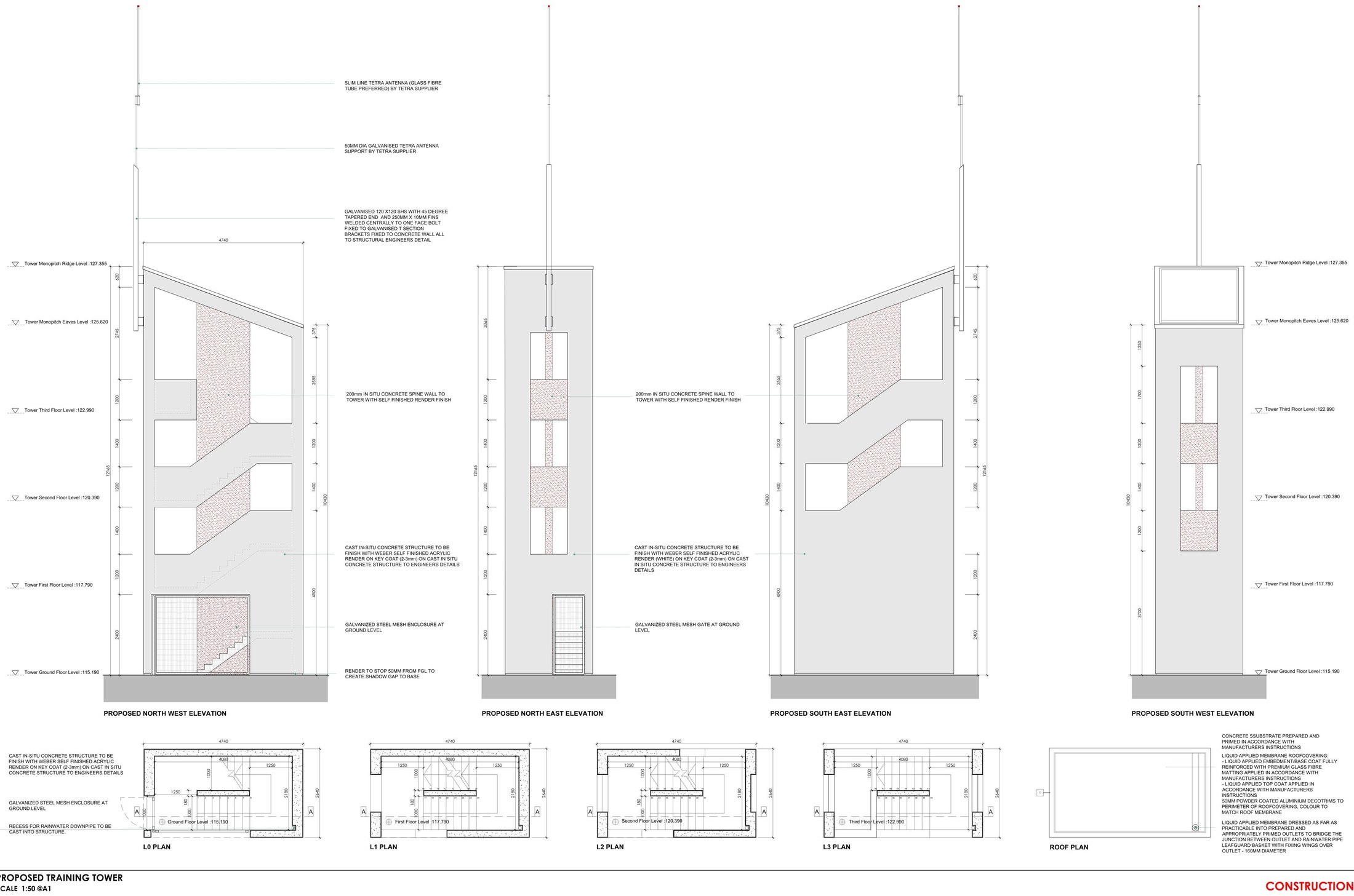 23128-NODE-SB-XX-DR-A-C_03-10 Training Tower - General Arrangement-1