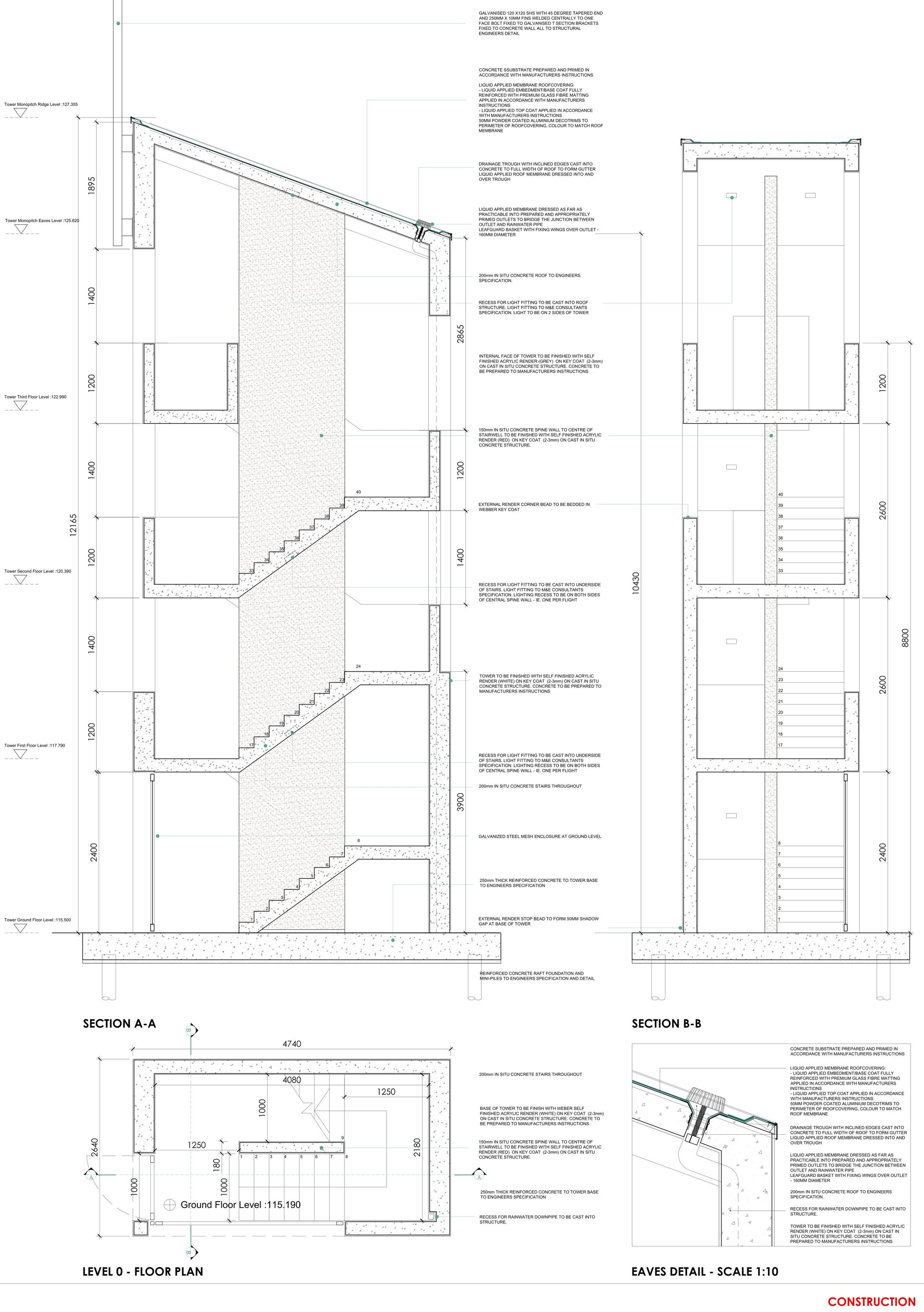 23128-NODE-SB-XX-DR-A-C_03-11 Training Tower - Sections-1