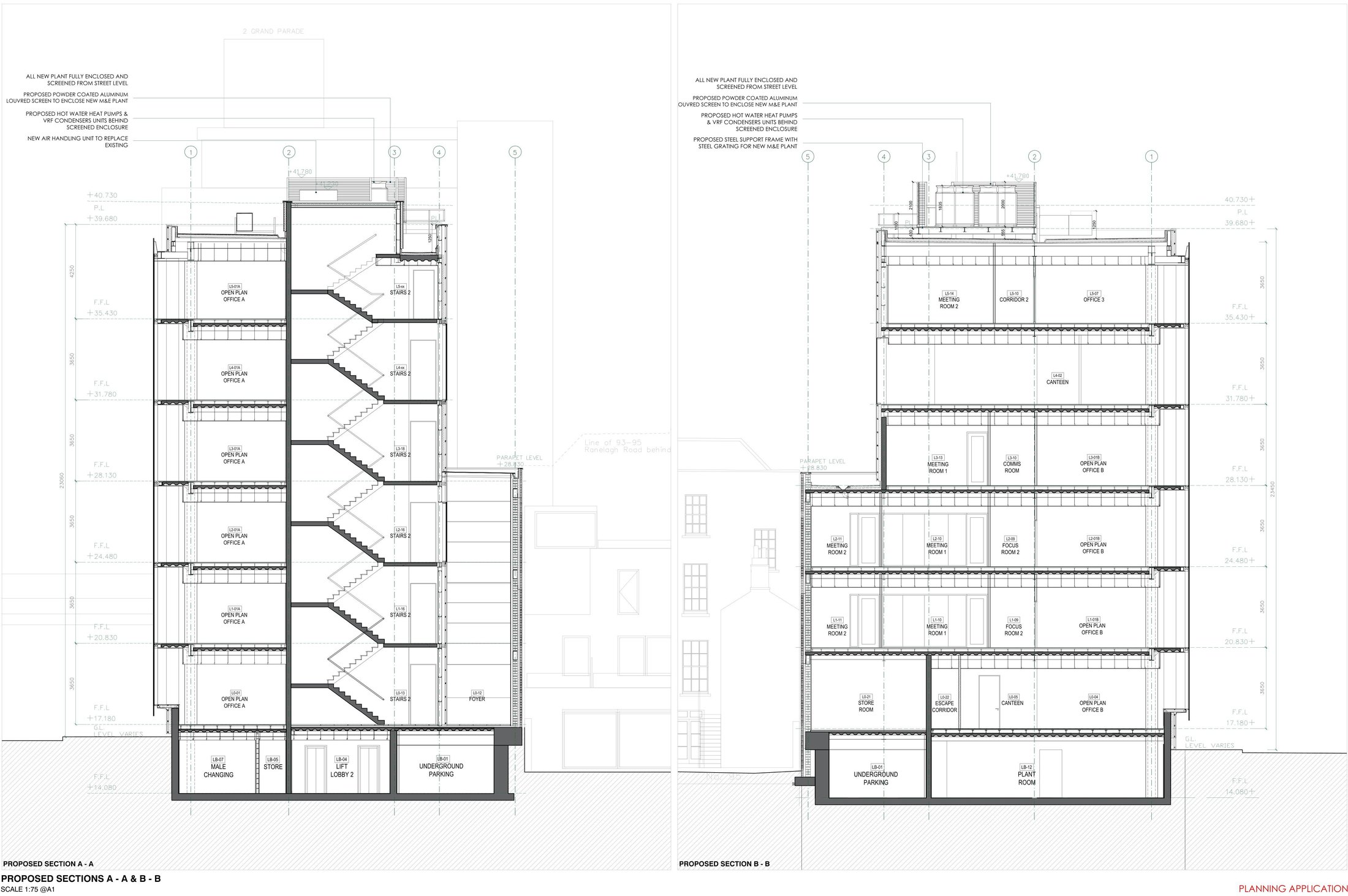 25116 PA_03-03 Proposed Sections A – A & B - B-1